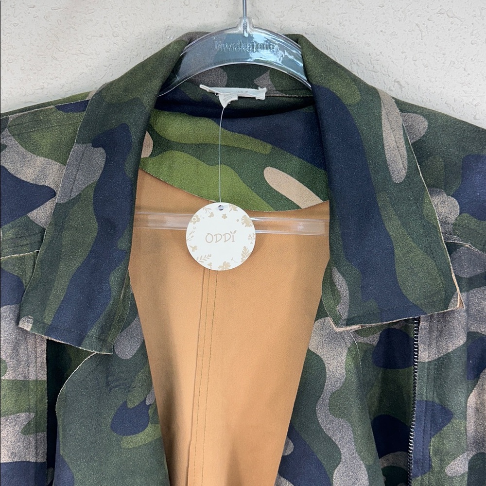 ODDY Women’s Camo Utility Jacket in Green and Black size M/L new - Picture 3 of 8